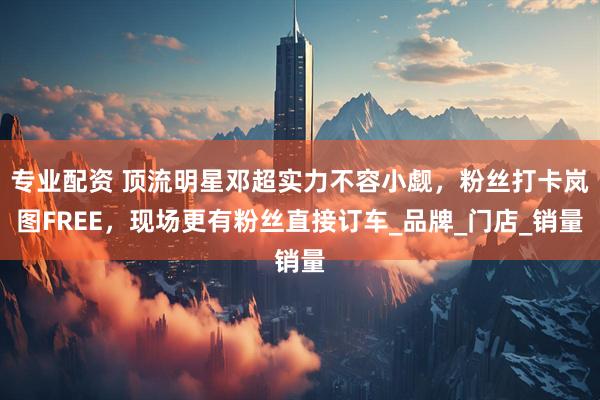 专业配资 顶流明星邓超实力不容小觑，粉丝打卡岚图FREE，现场更有粉丝直接订车_品牌_门店_销量