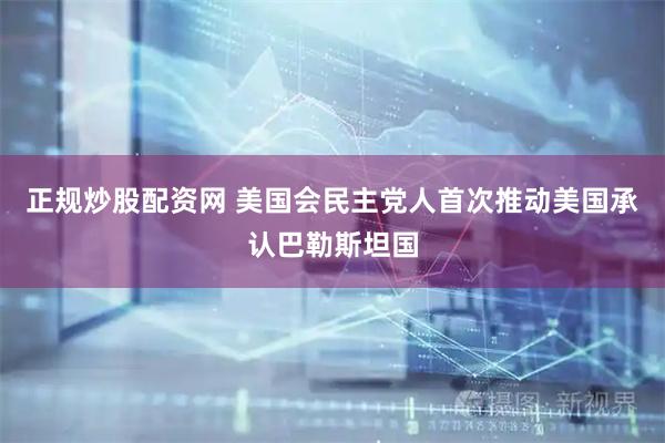 正规炒股配资网 美国会民主党人首次推动美国承认巴勒斯坦国